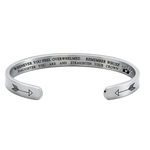 Engraved Cuff Matching Bracelets for Mother and Daughter