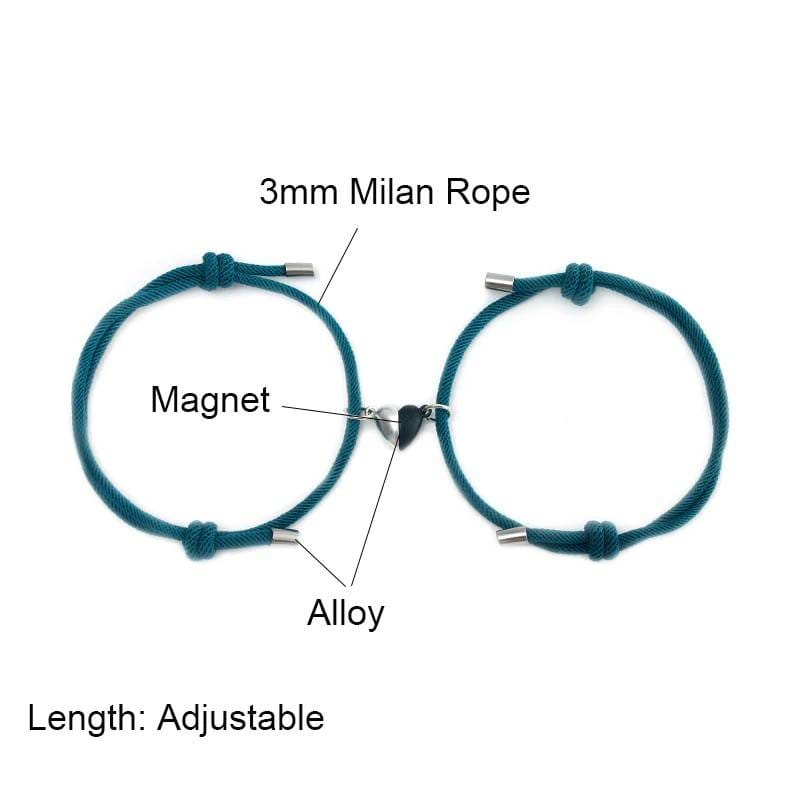 Magnetic Heart Bracelet for Couples