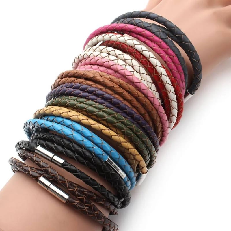 Matching Leather Bracelets for Couples 