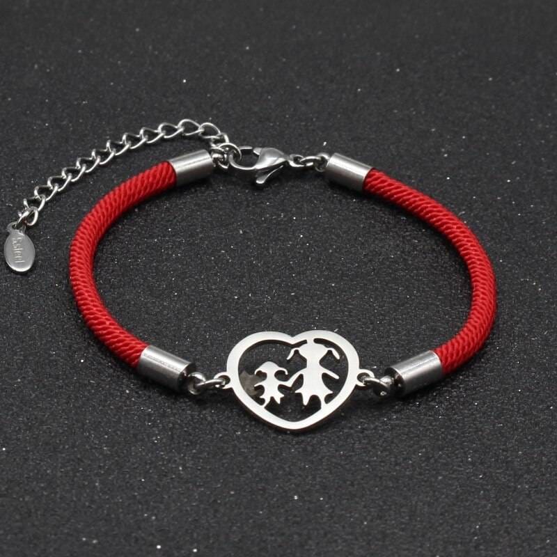 Mother and Daughter Charm Bracelet 