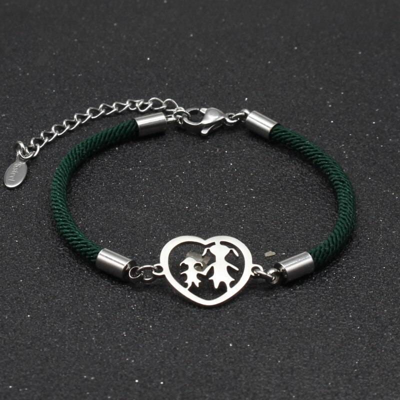 Mother and Daughter Charm Bracelet 