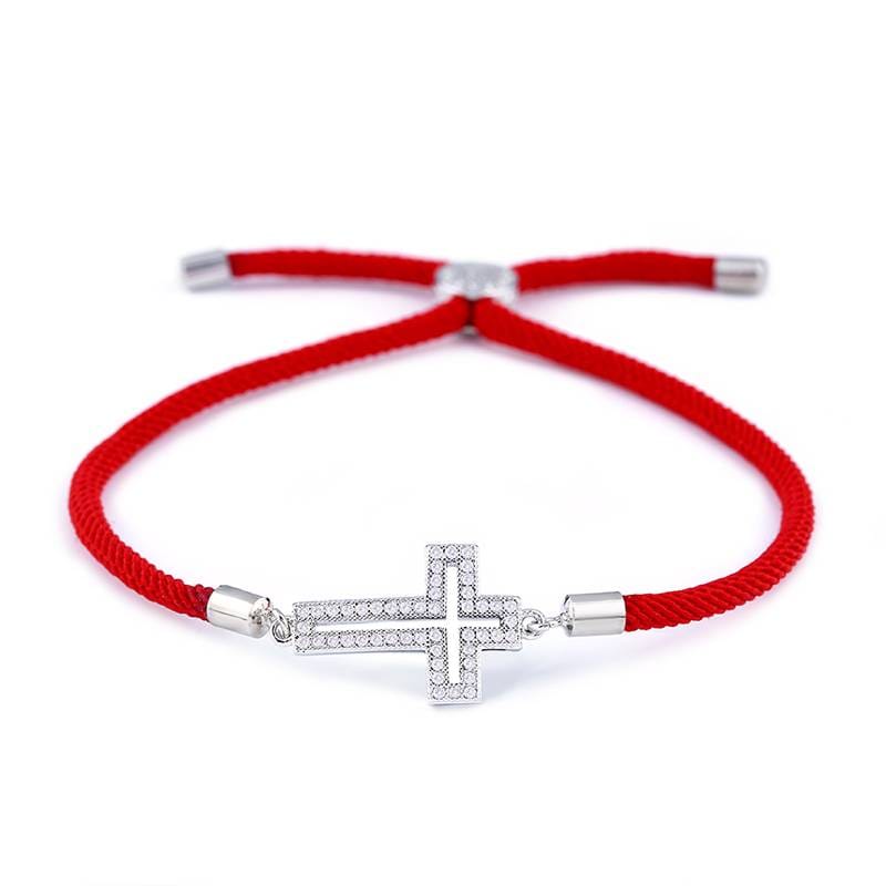 Crystal Cross Bracelet for Couples 