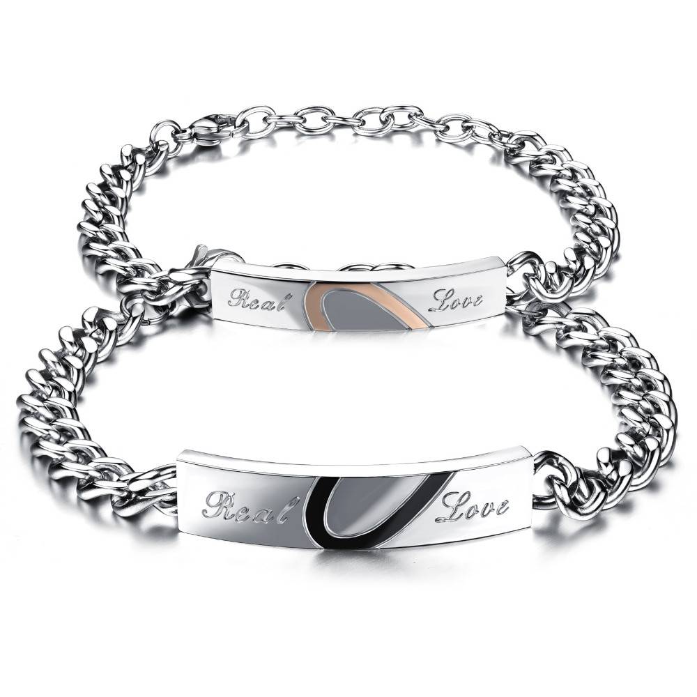 Couple Bracelets, His and Hers Bracelet, Cross Bracelet, Sterling Silver  Chain Bracelet, Christian Jewelry, Oxidized Bracelet, Couples Gift - Etsy