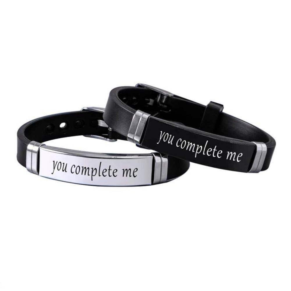 Silicone Rubber Bracelets for Couples