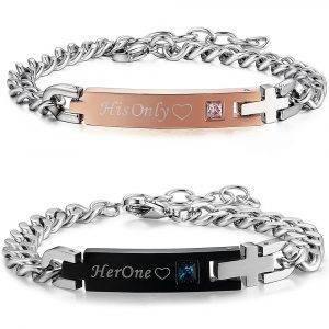 Her One His Only Bracelets for Couples