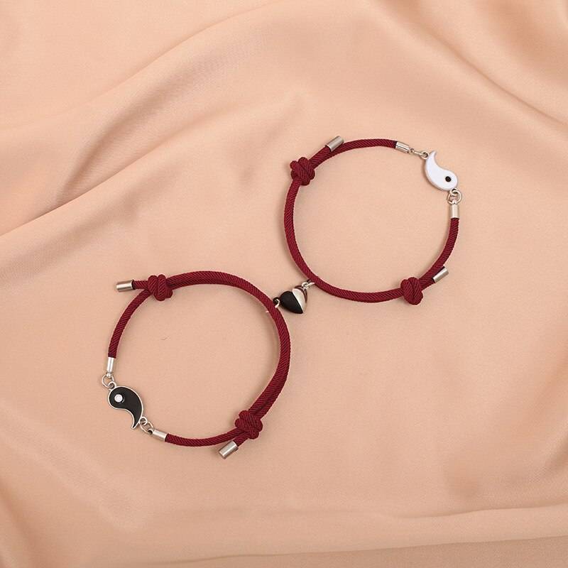 Yin and Yang Matching Bracelets 